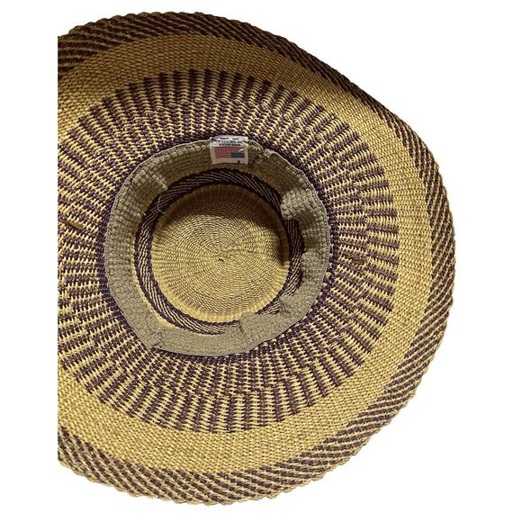 Vintage Bolga hat. Handmade in Africa. main image 7